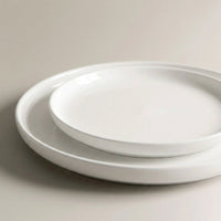 White Stoneware Dinner Set | Handcrafted Ceramic thumbnail 2