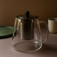 Glass Teapot with Infuser – Heat-Resistant Clear Teaware for Loose Leaf Tea 750ml thumbnail 3