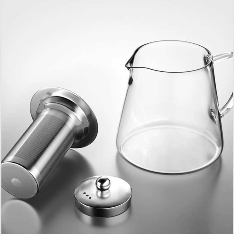Glass Teapot with Infuser – Heat-Resistant Clear Teaware for Loose Leaf Tea 750ml - View 4