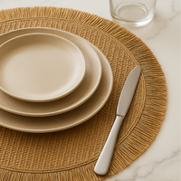 Woven Paper Placemats – Durable Non-Slip Table Set of 4 thumbnail 2