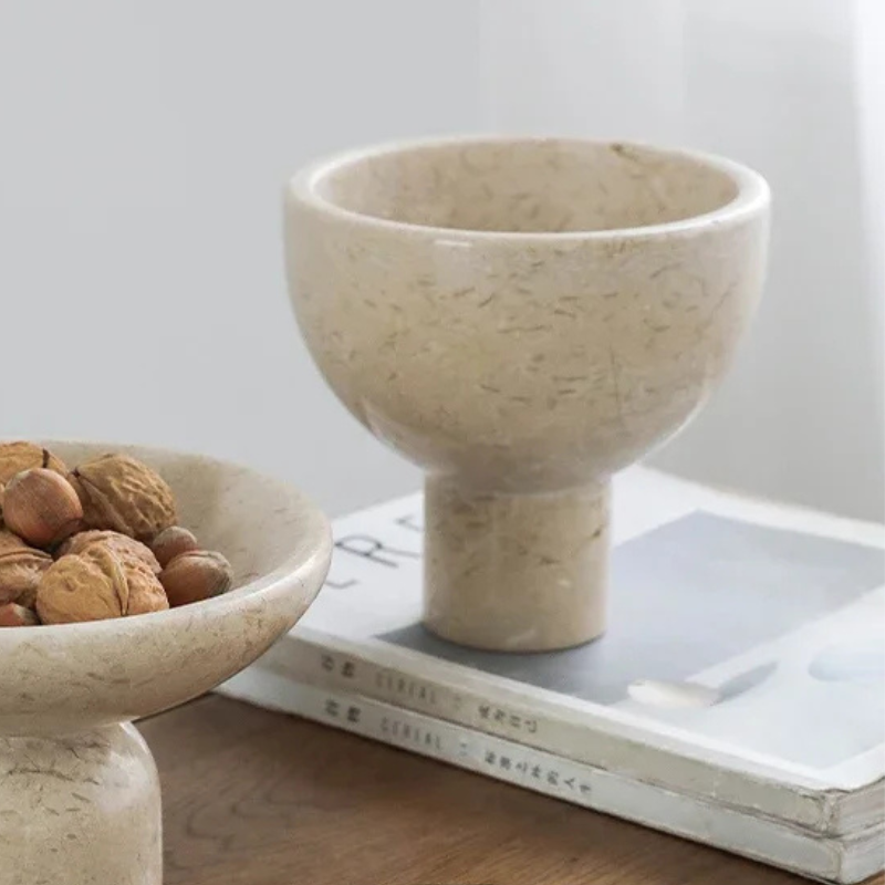 Marble Decorative Tray & Bowl Set – Home Décor & Jewellery Storage — image 2