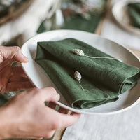 Pure Linen Napkins Set of 4 | Natural Fibre Table Linen thumbnail 9