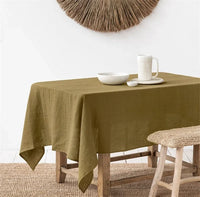 Pure Linen Tablecloth — Natural Fibre thumbnail 7