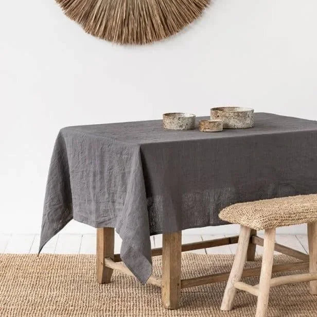 Pure Linen Tablecloth — Natural Fibre — image 5