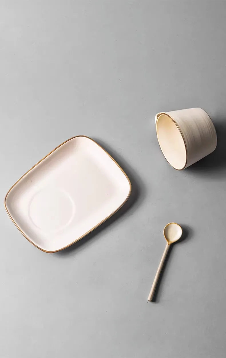 Ceramic Mug & Plate Set — 180ml - View 5